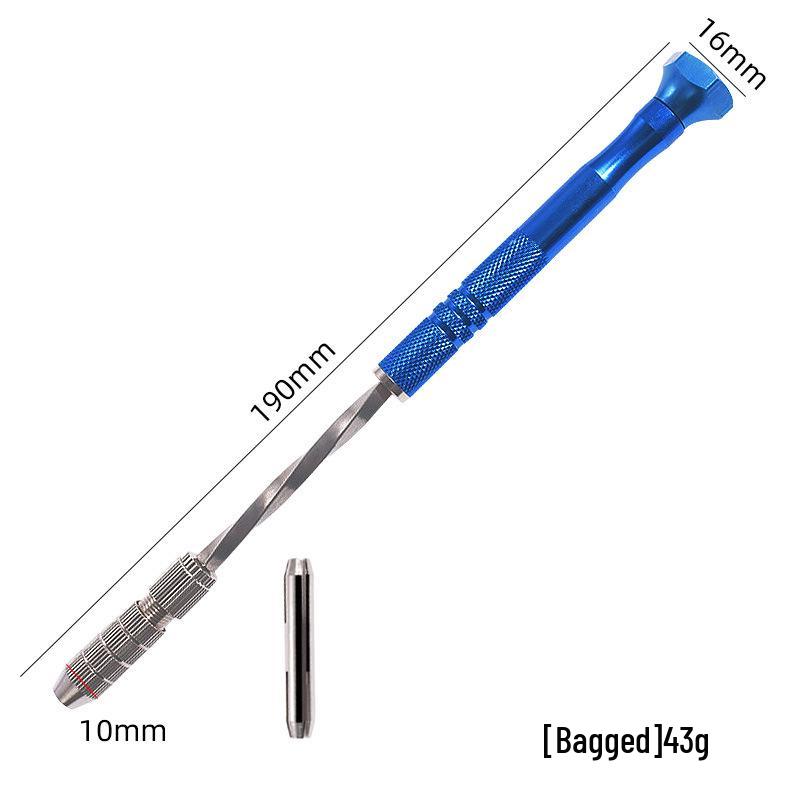Wenge Wood Hand-Twisted Mini Drill for Precision Carving and Punching