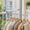 No Drill Railing Drying Rack Wave Shaped Clothes Storage Holder  Window Railing Use