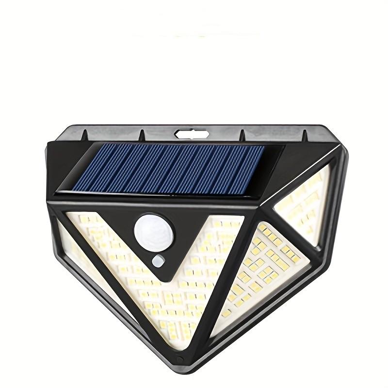 1Pc 166LED Outdoor Solar Wall Lights Street Lights Super Bright 3 Modes Solar Motion Security Lights For Garden Yard Outside SMD