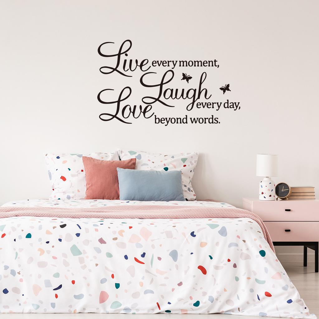 Yy436 Personalized And Creative English Alphabet Butterfly Wall Sticker, Living Room Bedroom Decorative Wall Sticker, Large Quantity Can Be Negotiated