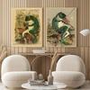 Vintage Animals Posters Banjo Frog Cartoon Canvas Painting and Prints Funny Nursery Wall Art Picture for Living Room Home Decor