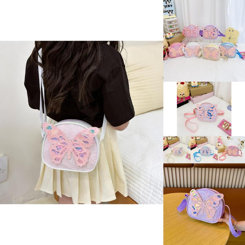 Lightweight Pu Toddler Backpack Charming Sequin Cartoon Bear Bag For Children