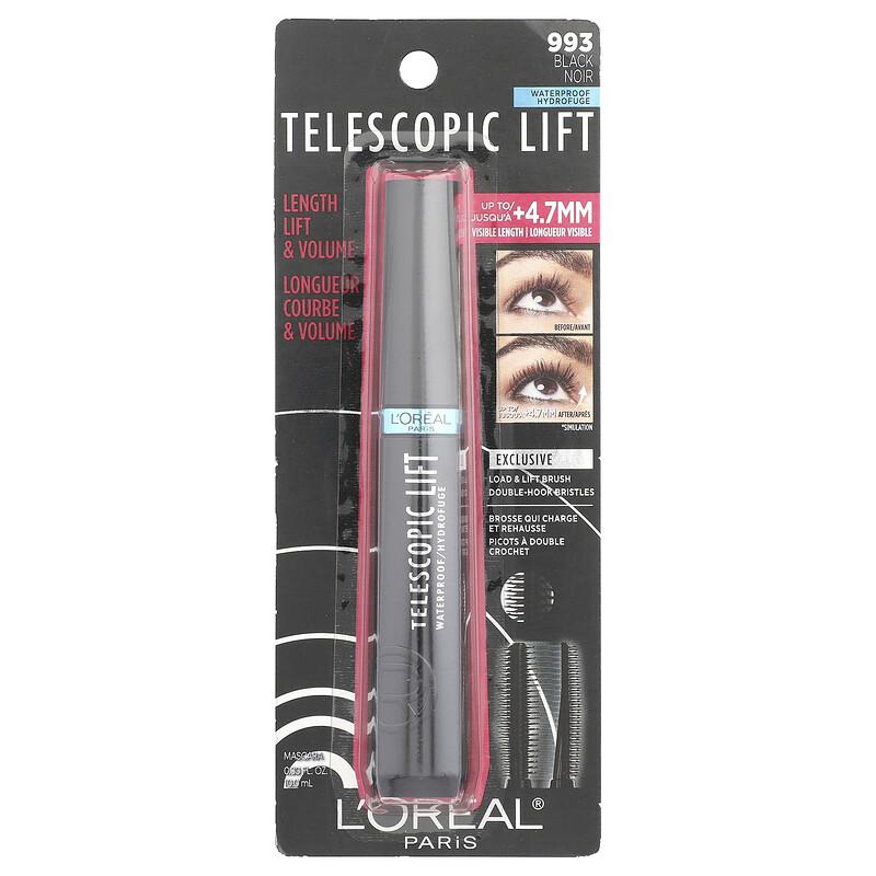 Telescopic Lift, Waterproof Mascara, 993 Black, 0.33 Fl Oz (10 Ml)