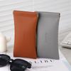 KLASSNUM Glasses Case Women's PU Leather Glasses Storage Bag Automatic Closed Cover Soft Eyewear Pouch Data Cable Organiser 2024