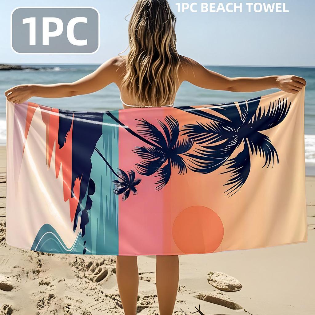 2025 Floral Half-Drop Beach Towel
