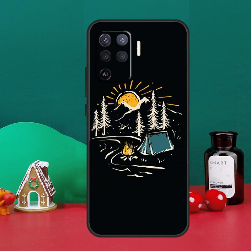 Nature Camping Art Case For Oppo A40 A60 A80 A6 A5 Pro A15 A16 A17 A57 A94 A74 A54 A76 A96 A18 A38 A58 A78 A98
