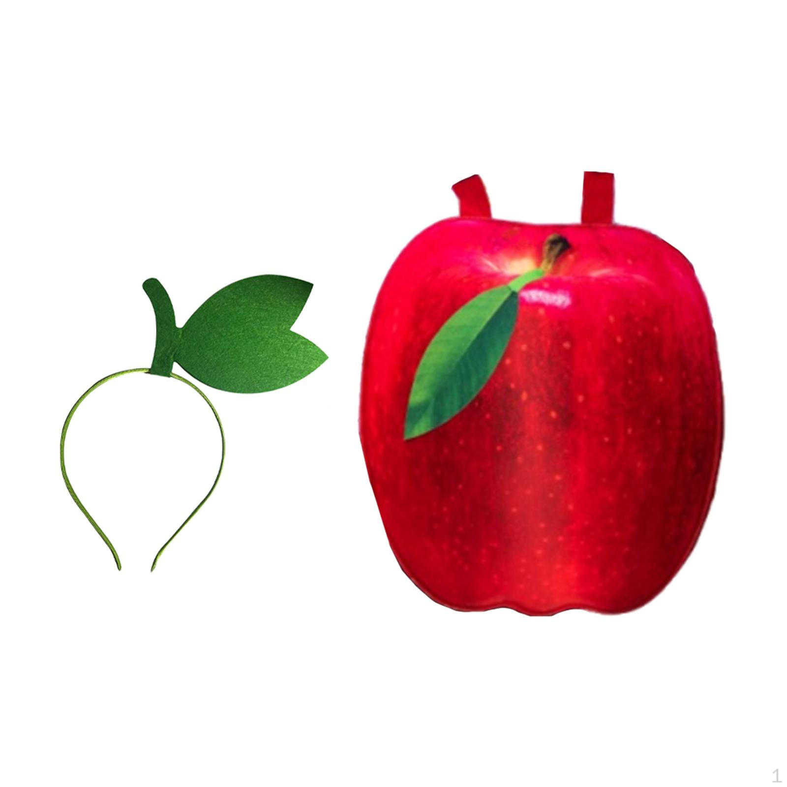 

Fruit Costume Fun with Headpiece for Photo Food Themed Events Apple kids