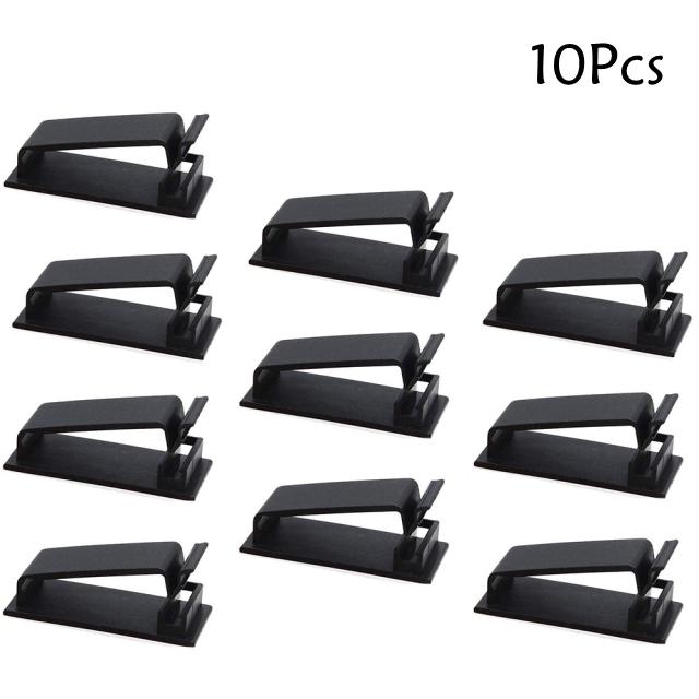 5/10 Stück Kabelklemmen, selbstklebende Kabelhalter, ideales Kabelmanagement für die Organisation von Kabeldrähten, Zuhause, Büro, Auto