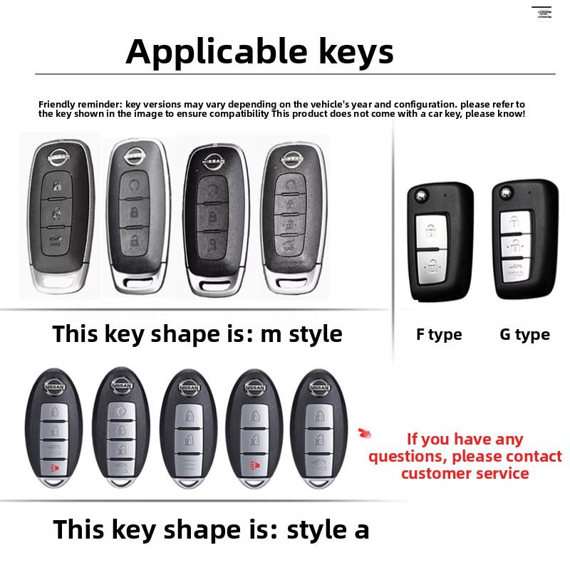 Zinc Alloy Key Prtoect Case Holder Cover for Nissan X-trail T33 Kicks Qashqai J12 Juke Teana Altima Ariya 2023 2024 Remote