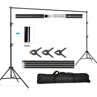 Andoer 200*300 cm/78*118 inç Ayarlanabilir Zemin Standı Fotoğraf Seti Arka Plan Desteği