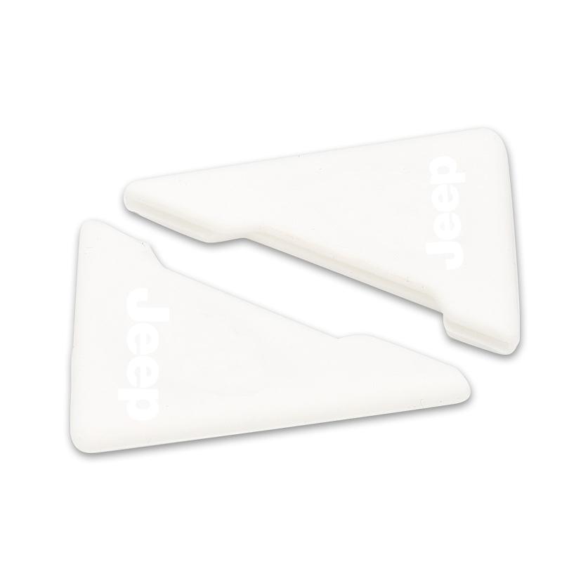 2Pcs Car Door Corner Silicone Protective Anti-Collision Cover for Jeep Renegade Compass Grand Cherokee Wrangler Jk Gladiator