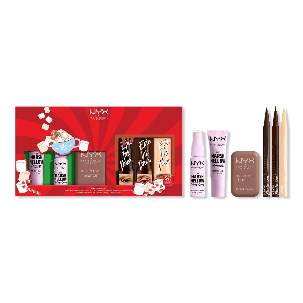 

Набор для нанесения теней Nyx Professional Makeup Limited Edition Warm Cocoa Drip Kit