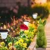Flocked Easter Decor Resin Garden Bunny Statue Easter Garden Ornament