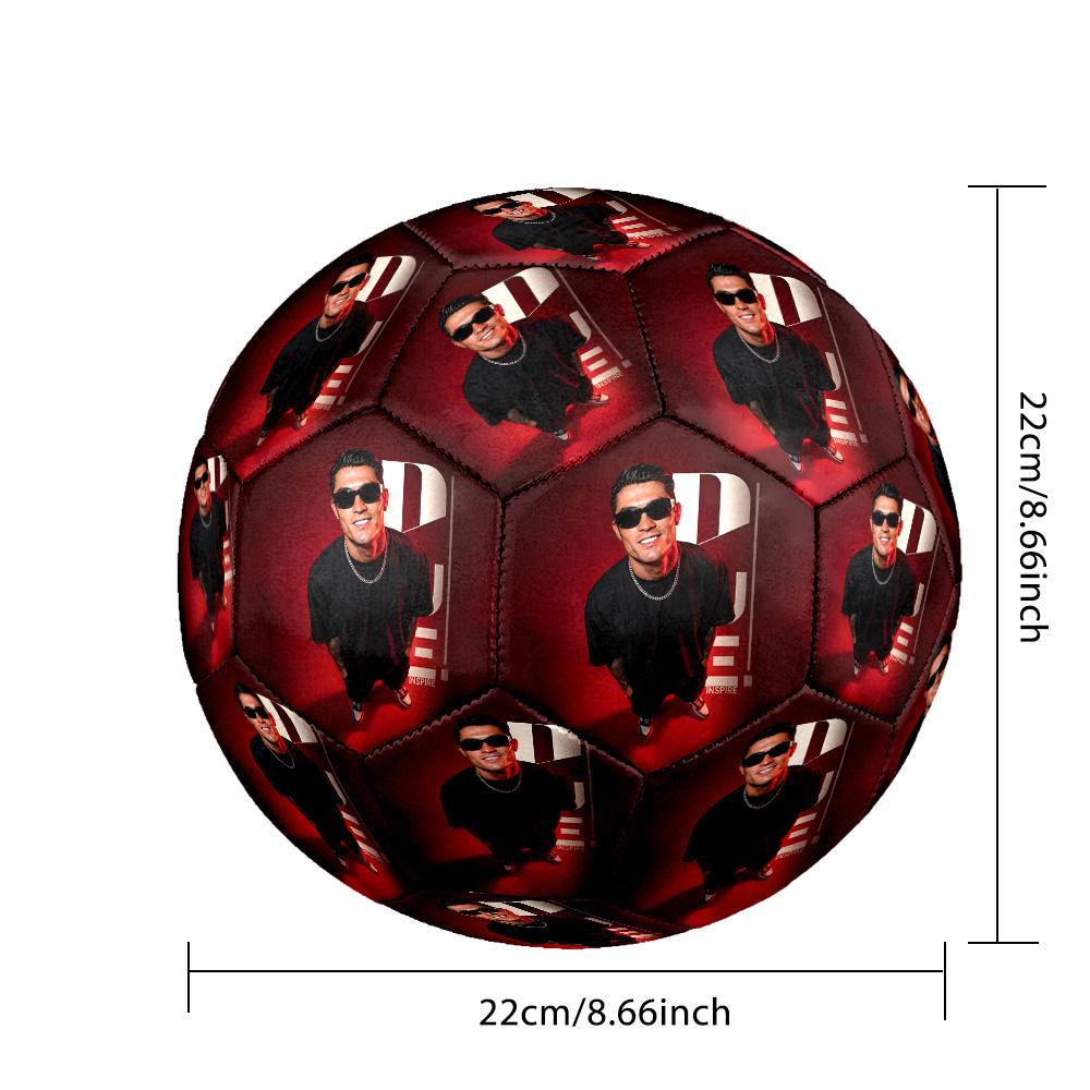 Cristiano Ronaldo Größe 5 Fußball Maschinengenäht Indoor/Outdoor Training und Spiele Überraschungs-Kollektion Geschenk Perfektes Geburtstags-Weihnachtsgeschenk Ide