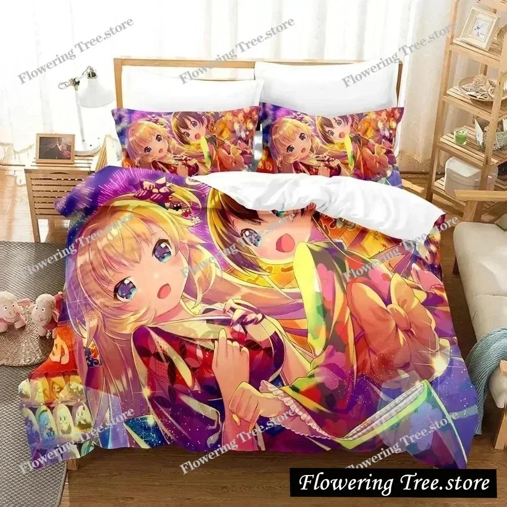 Anime Akai Haato Bedding Set Duvet Cover Bed Set Quilt Cover Pillowcase Comforter King Queen Size Boys Adult Bedding Set029