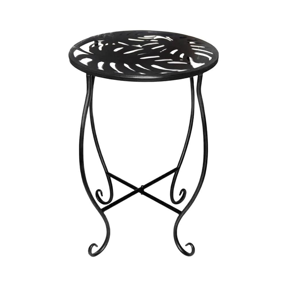 Tavolino in Metallo Tavolino da Esterno Tavolo per Patio Giardino Uso Interno ed Esterno