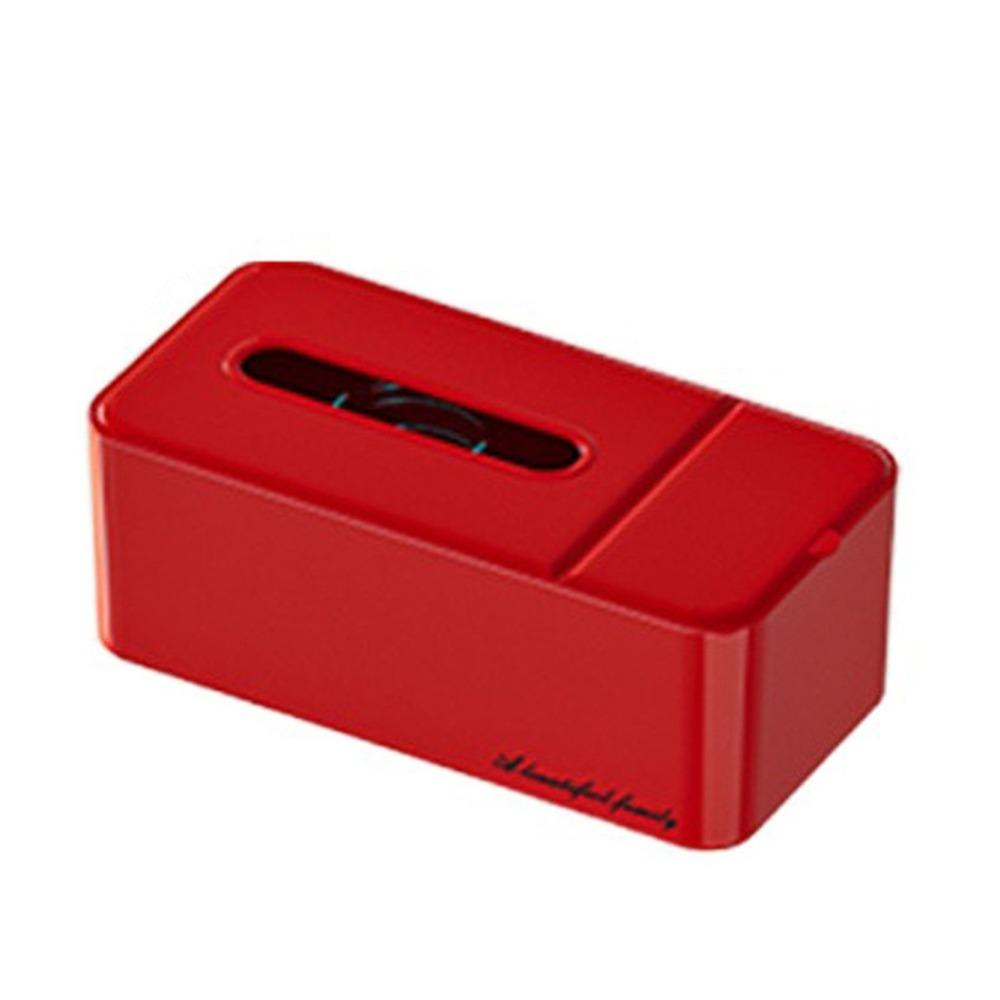 

Plastic Multifunctional Tissue Box Large Capacity Remote Control Holder Paper Towel Box Bedroom красный