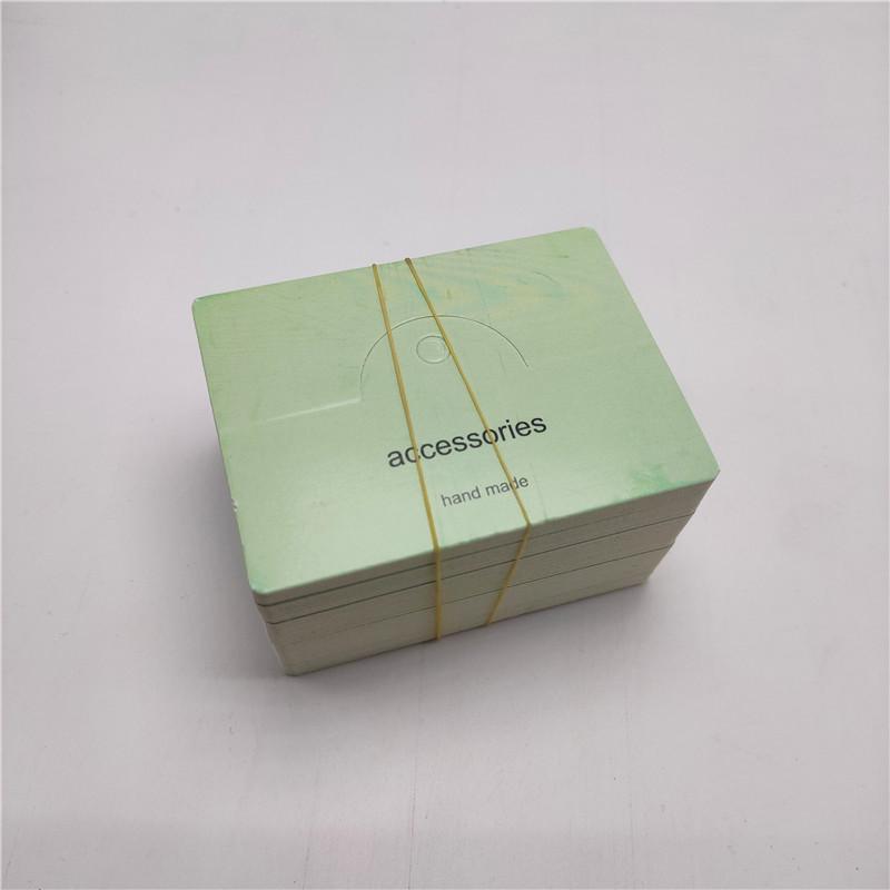 "Hair Accessory Wrapping Cards: 100 Sheets, 8x6CM, Bow Tie Folding, White"