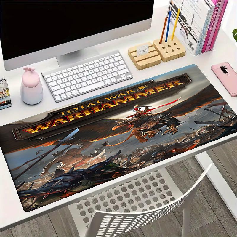 Podložka pod myš s tématem Total War, Protiskluzová gumová základna, Multifunkční kancelářská a domácí dekorace, Ideální pro personalizaci pracovního prostoru.
