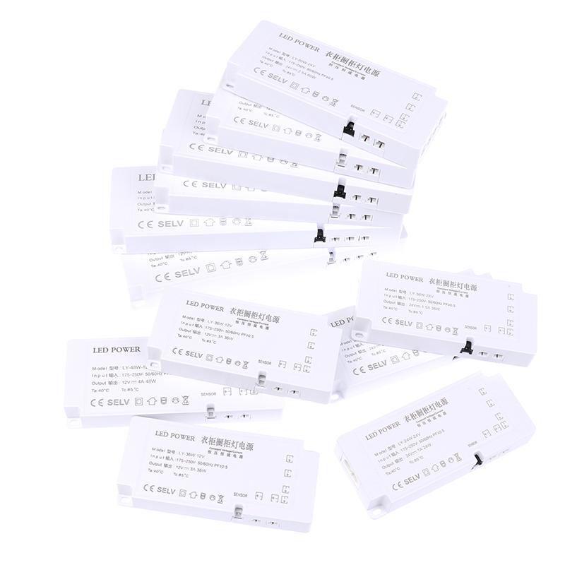 Led Cabinet Light Power Supply 24/36/48/60/100/150W Transformer 12V 24V Constant Voltage Source Adapter For Led Strip