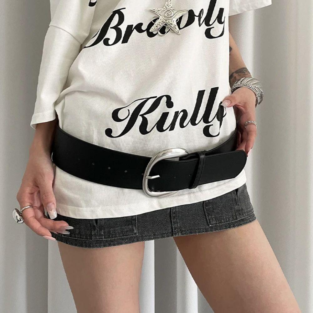 Designer Wide Waist Belt Minimalist Dress Jeans Belt Vintage Women's Belt  Daily
