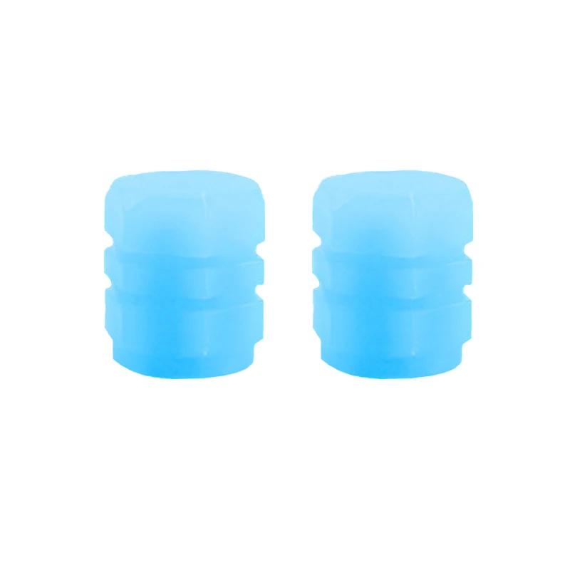 Car Motorcycle Mini Colorful Luminous Tire Valve Caps Glowing Valve Cover Car Tire Wheel Hub Styling Decoration Auto Accessories