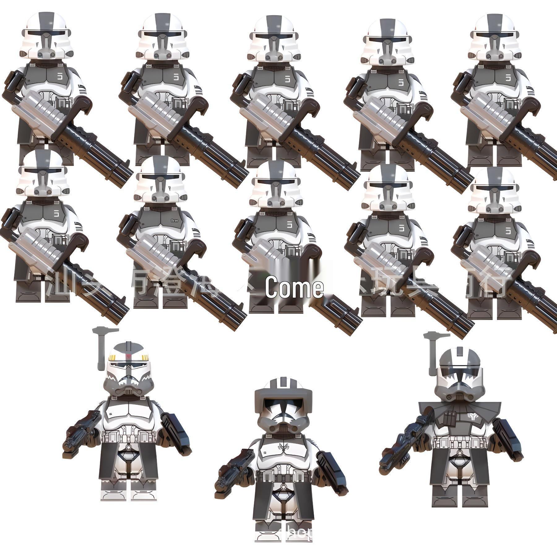 Star Wars Clone Trooper & Heavy Trooper Building Blocks Set for Boys - 13 Models