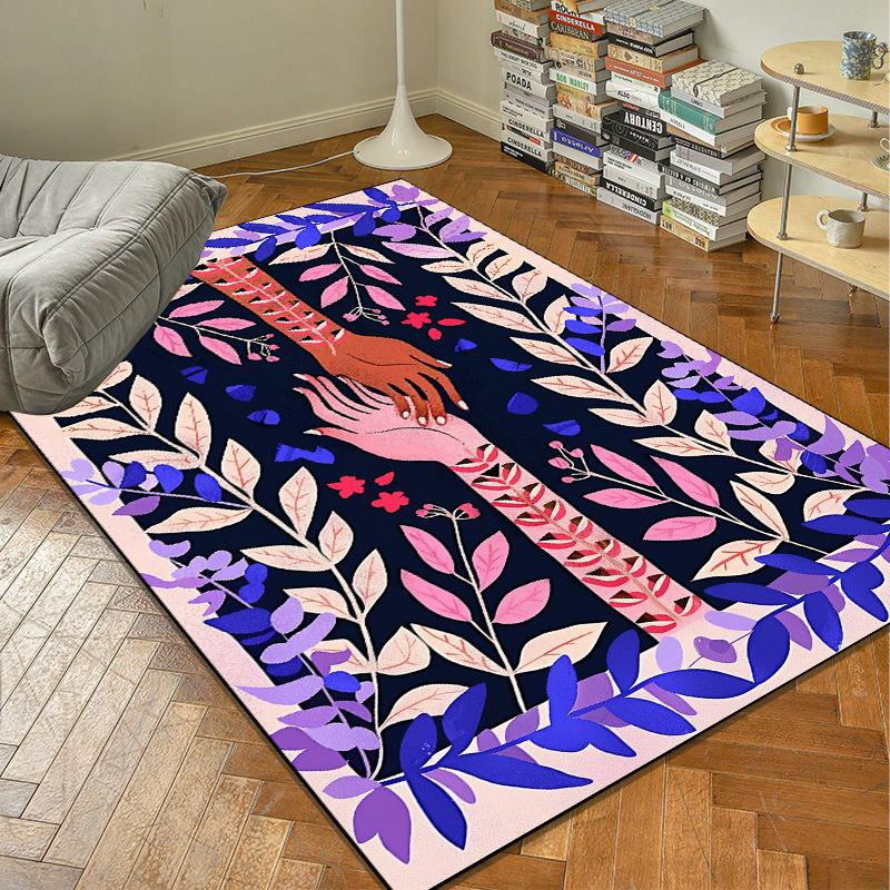 Home Decoration Abstract Carpet Modern TG Trend Large Carpets Study Room Soft Floor Mat Anti Slip Living Room Bedroom Decor Rug