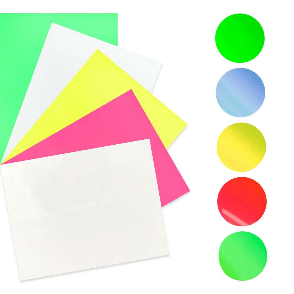7.8"X9.8" Bundle 5pcs Luminous Heat Transfer Vinyl Film Glow in the Dark HTV Printing for Tshirt Garment Christmas Decoratio DIY