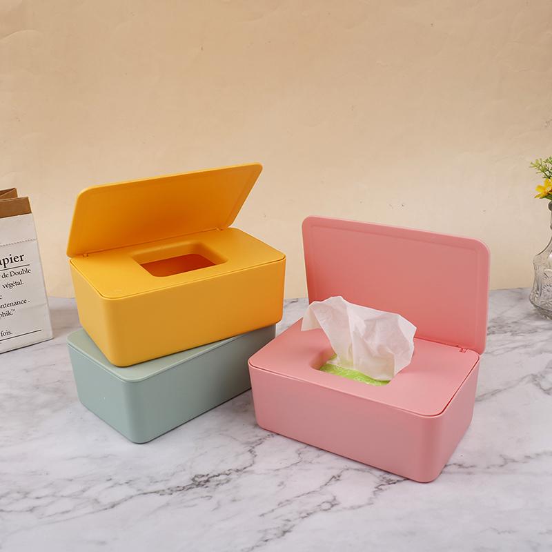 Buy Wet Wipes Dispenser Holder Case With Lid Dustproof Tissue Storage