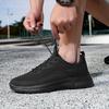 Men's Large Size Breathable Mesh Sports Shoes Lightweight Summer Fashion Sneakers Pure Color Trendy Walking Casual Footwear