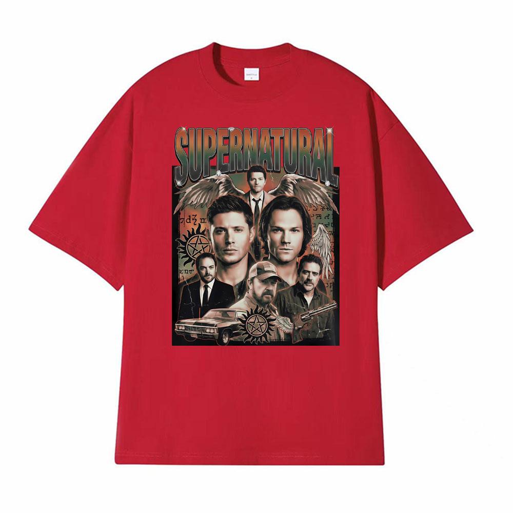 Winchester Family Business Supernatural Carry on My Wayward Son Tshirts Men Women Fashion Vintage 100 Cotton Oversized T Shirt S