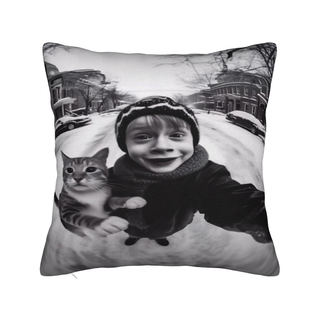 Trendy Home Home Alone Christmas Comedy FilmDecoration Pillowcases Merch Pillow Cover Zippered Multi Size