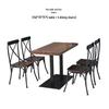 WEZHO Rectangular Dining Table with 4 Chairs