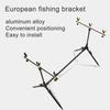 Fishing Rod Holder Foldable Anti-rust Portable Adjustable Retractable Fishing Pole Stand for Outdoors