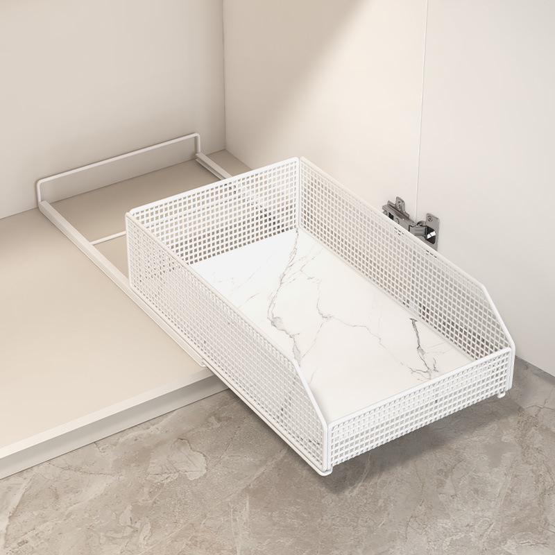 Pull-Out Kitchen Drawer Organizer for Narrow Deep Cabinets