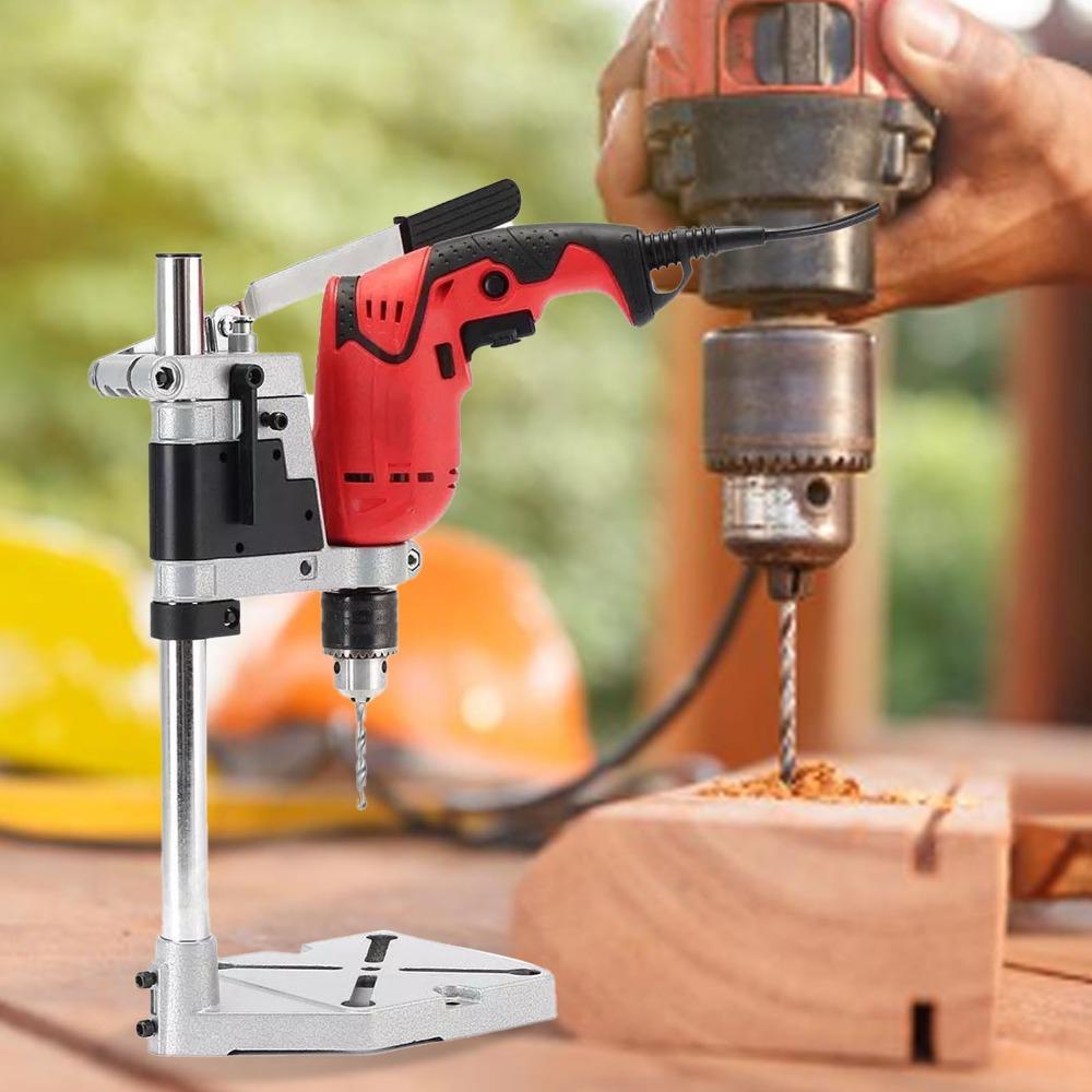Aluminum Alloy Bench Drill Stand Adjustable Universal Drill Press Workbench Repair