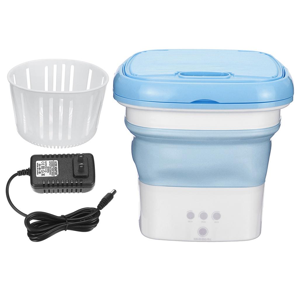 220V Mini Folding Portable Washing Machine Travel Laundry Washer with Rotary Dryer For Clothing Underwear Shoes Washer