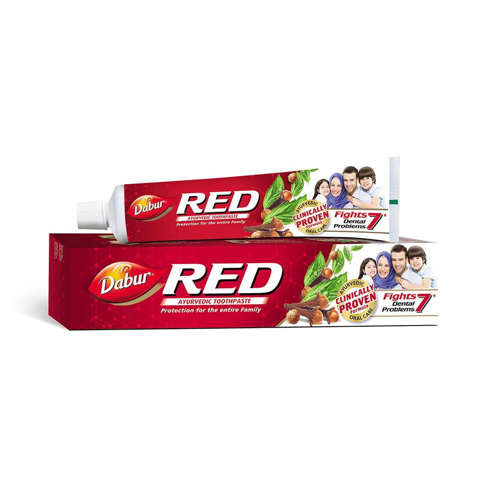 Dabur RED toothpaste (200g) - Ayurvedic oral care - Clinically Proven Formula - Fights 7 Dental Problems