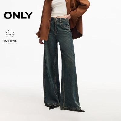 2026 Autumn Pure Cotton Bohemian Washed Straight-Leg Jeans for Women