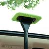 Windshield Cleaning Tool 16-inch Long Rod Window Wiper with 3 Microfiber Cloth Pads Auto Glass Cleaning Brushes Car Interior Cleaner Kit