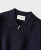 Hooves Wool Knit Blouson Jacket [Deep Navy]