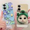 For Xiaomi Redmi Turbo 5 Max Case Cute Cat Flowers Painted Cover Soft Slim Phone Case For Xiaomi Redmi Turbo 5 Turbo5 Max Fundas
