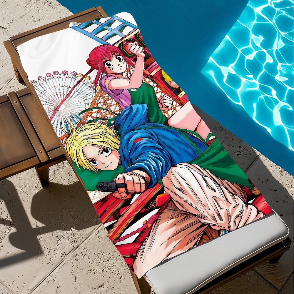 S-sakamoto anime Towel Large Quick-Drying D-daysMicrofiber soft Beach Towel for Travel Fitness Sauna Bathing Camping