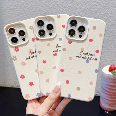 Phone Case for iPhone 16 15 14 13 12 11 Pro Max iPhone 11 13 16 15 14 12 Colorful Polka Dot  Phone Case Cover