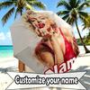 Custom Name Personalized Singer Print Umbrella, Auto Open Close, 8‑Rib Sturdy Frame, Commute Camping Hiking Use, Birthday Gift