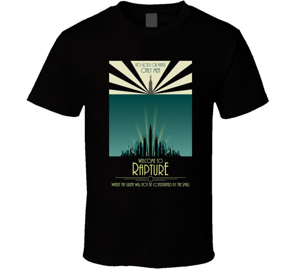

Bioshock Welcome To Rapture Travel Poster Cool Video Game Tshirt 4XL