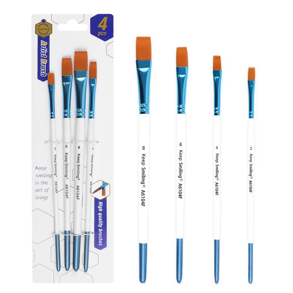 Professional Face Body Art Brush Nylon Artist Brush for Painting Acrylic Oil Watercolor Gouache