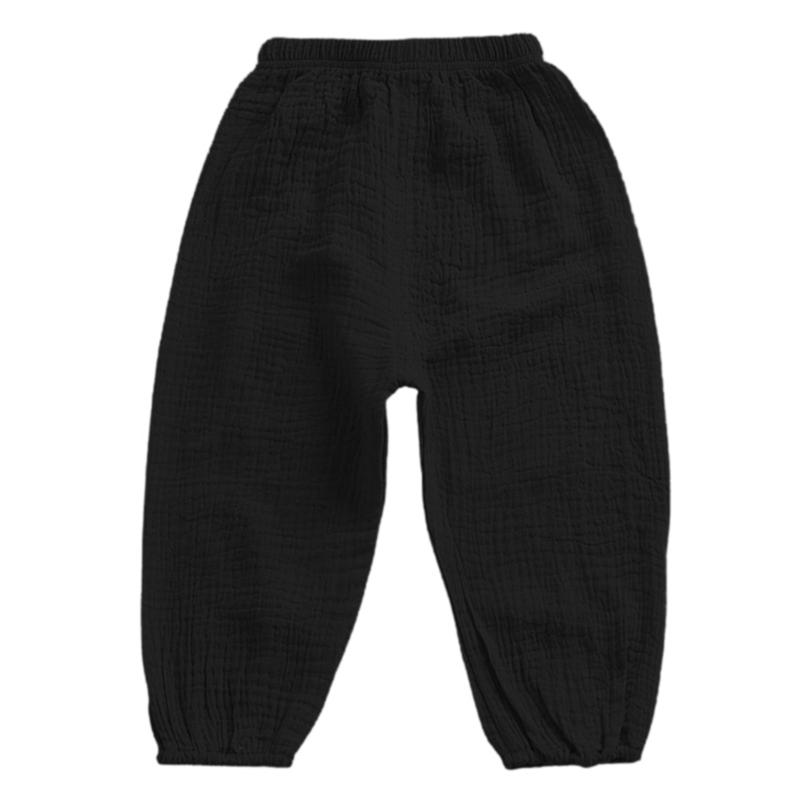 Pantaloni da bambino Bambina Bambino Tinta unita Cotone Lunghi Harem Pantaloni Casual Pantaloni per bambini