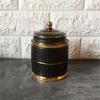 Ceramic Handmade Pagoda Style Storage Jar Tank Make Up Jewelry Box Home Decoration Candy Suger Jar Decorative Cans Candle Holder